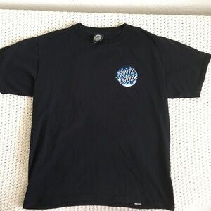 THE ORIGINAL SANTA CRUZ BLACK TSHIRT SIZE KIDS LARGE